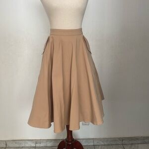 Tatyana Classic Tan circle Skirt small